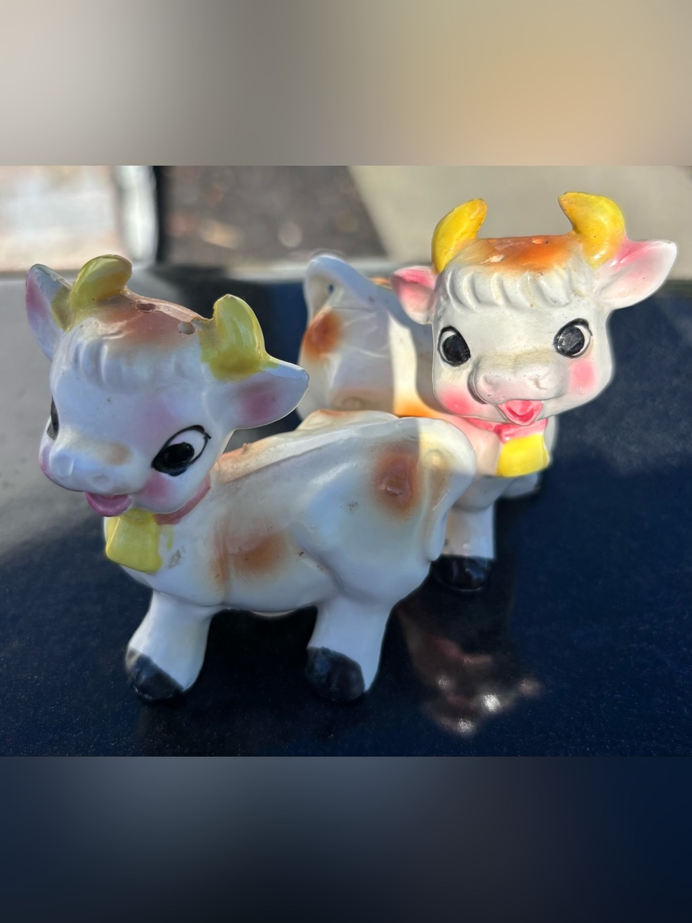 Vintage Kitsch Cows Salt & Pepper Shakers